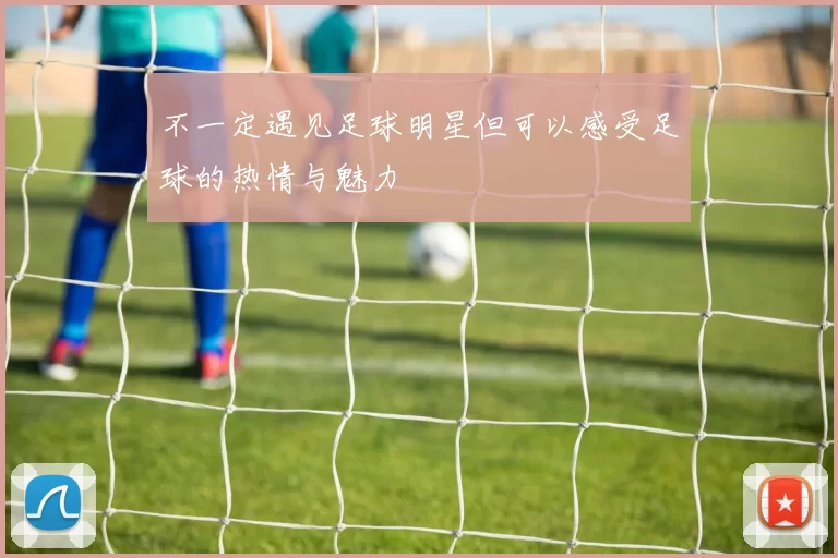 不一定遇见足球明星但可以感受足球的热情与魅力