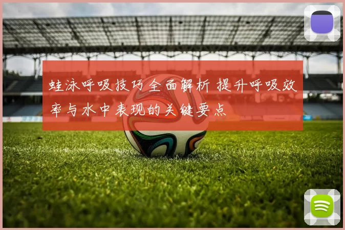 蛙泳呼吸技巧全面解析 提升呼吸效率与水中表现的关键要点